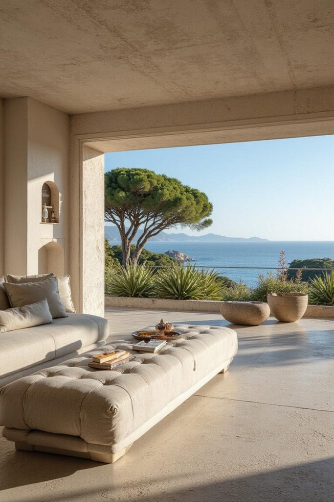 Imagem da Villa La Guettière na Riviera Francesa, parte do Hôtel du Cap-Eden-Roc, destacando luxo e tranquilidade