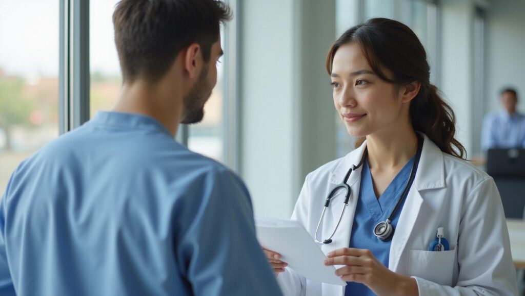 Logotipo da Press Ganey com gráficos de inteligência artificial para medir satisfação de pacientes