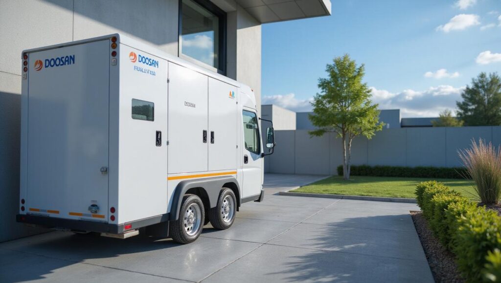 Fábrica da Doosan Fuel Cell produzindo sistemas de energia com tecnologia da Ceres